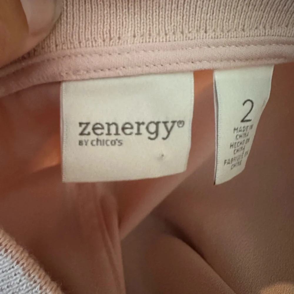 Zenergy by Chico’s Pink Bomber Jacket – Size 2 (M/L) - Picture 9 of 10